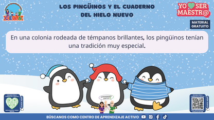 Historias para Maestros Taller Intensivo Maestros Enero 2026 - LOS PINGÜINOS Y EL CUADERNO DEL HIELO NUEVO en PDF