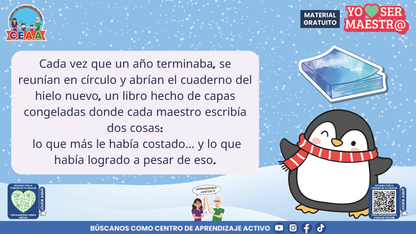 Historias para Maestros Taller Intensivo Maestros Enero 2026 - LOS PINGÜINOS Y EL CUADERNO DEL HIELO NUEVO en PDF