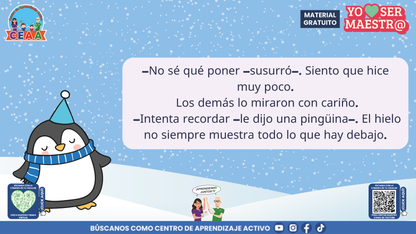 Historias para Maestros Taller Intensivo Maestros Enero 2026 - LOS PINGÜINOS Y EL CUADERNO DEL HIELO NUEVO en PDF