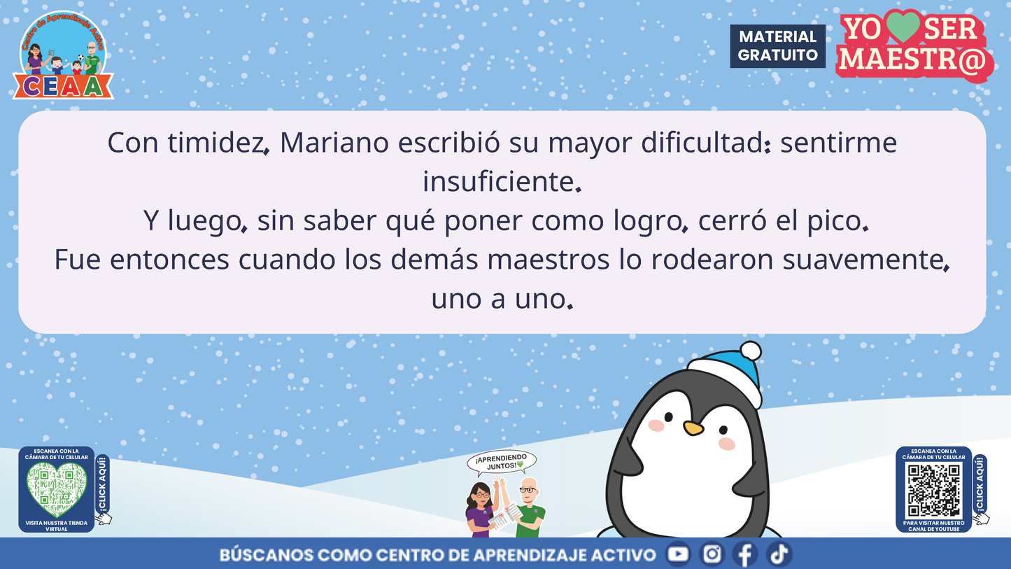 Historias para Maestros Taller Intensivo Maestros Enero 2026 - LOS PINGÜINOS Y EL CUADERNO DEL HIELO NUEVO en PDF