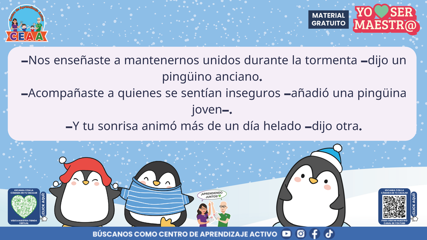 Historias para Maestros Taller Intensivo Maestros Enero 2026 - LOS PINGÜINOS Y EL CUADERNO DEL HIELO NUEVO en PDF