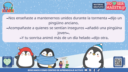Historias para Maestros Taller Intensivo Maestros Enero 2026 - LOS PINGÜINOS Y EL CUADERNO DEL HIELO NUEVO en PDF