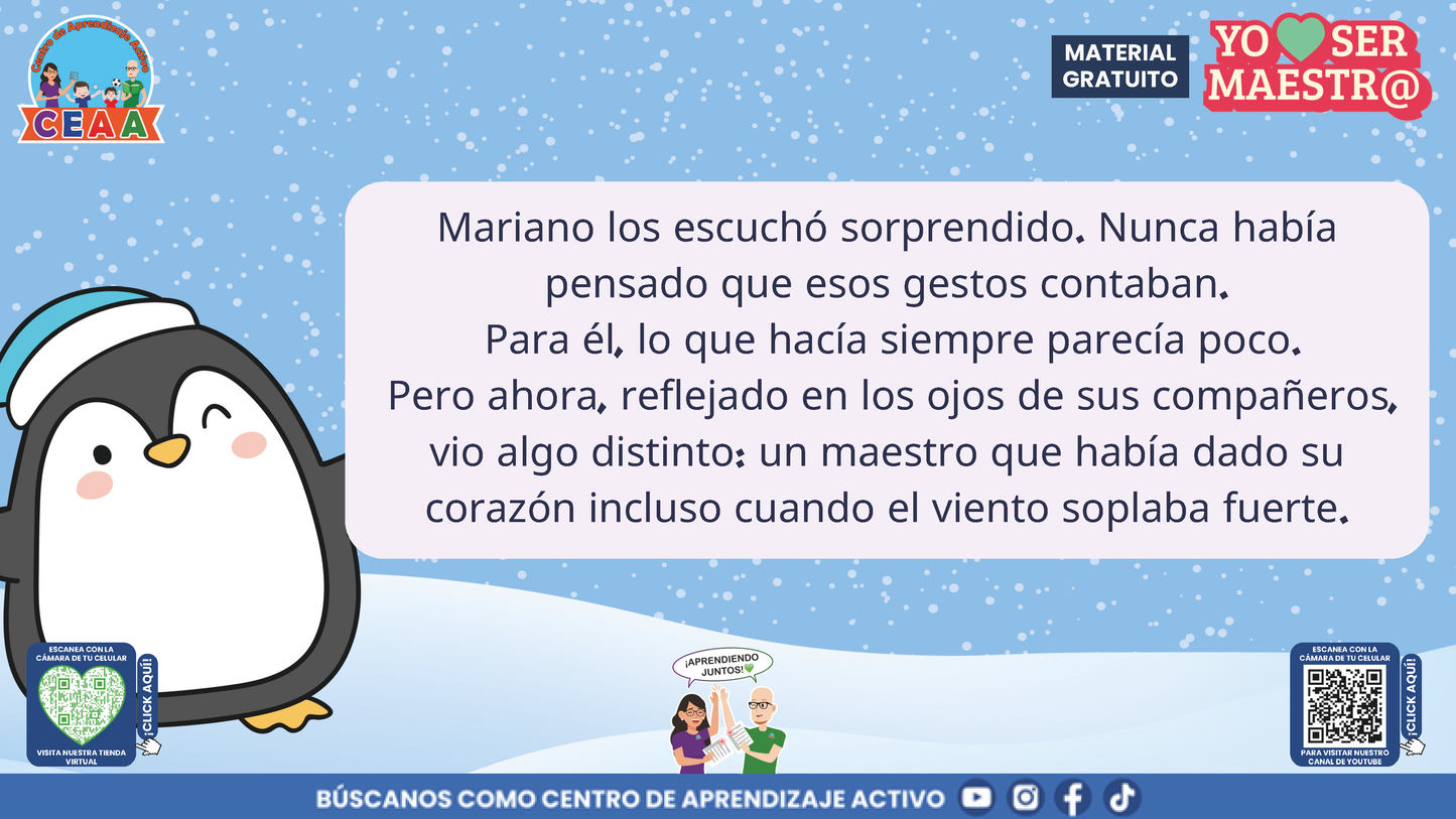 Historias para Maestros Taller Intensivo Maestros Enero 2026 - LOS PINGÜINOS Y EL CUADERNO DEL HIELO NUEVO en PDF