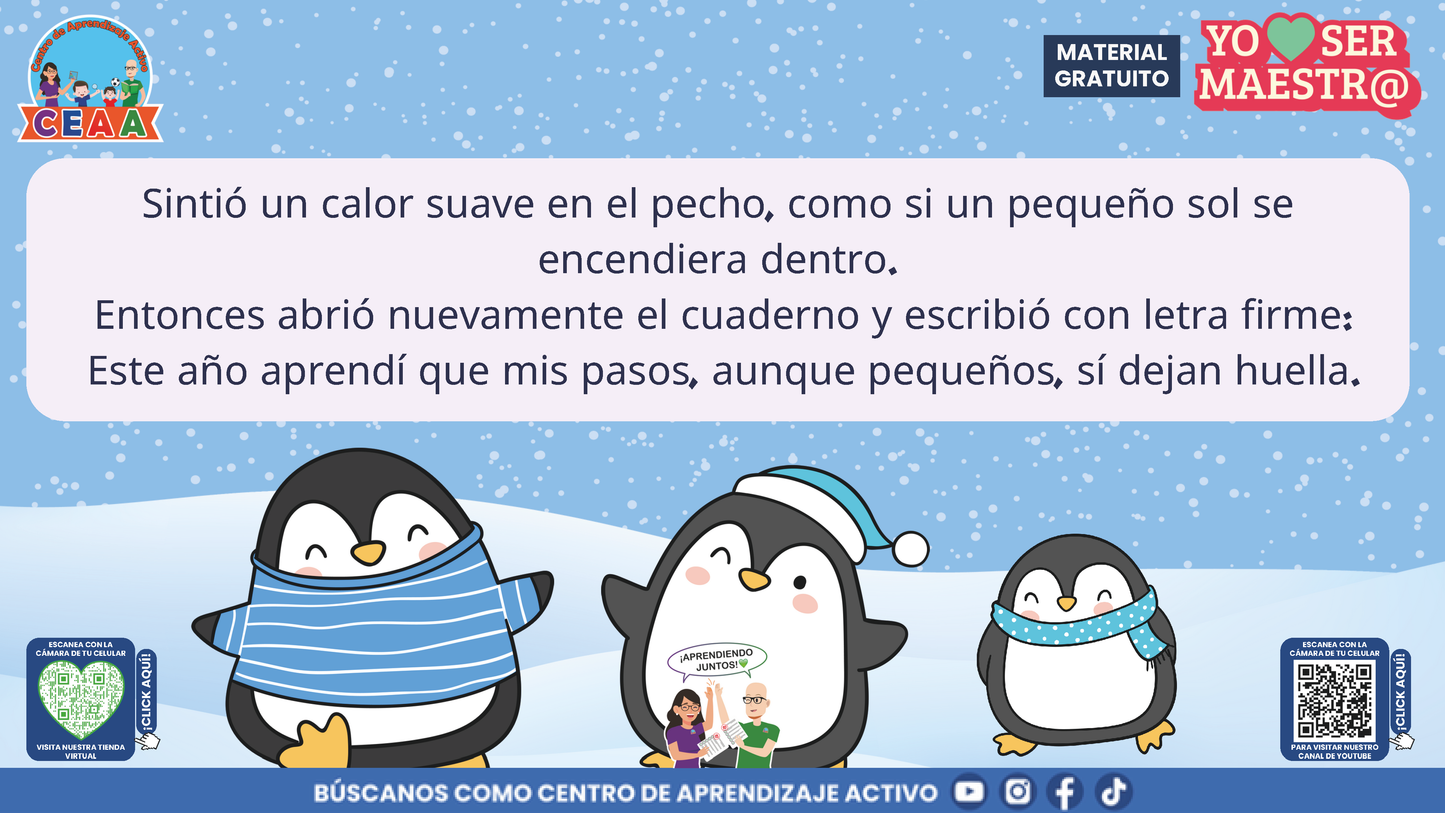 Historias para Maestros Taller Intensivo Maestros Enero 2026 - LOS PINGÜINOS Y EL CUADERNO DEL HIELO NUEVO en PDF