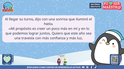 Historias para Maestros Taller Intensivo Maestros Enero 2026 - LOS PINGÜINOS Y EL CUADERNO DEL HIELO NUEVO en PDF