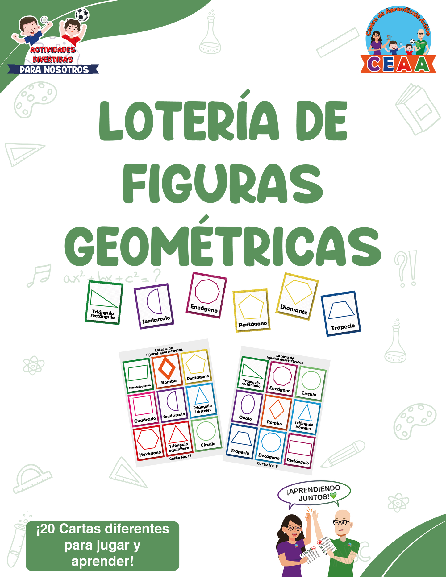 Lotería de Figuras Geométricas