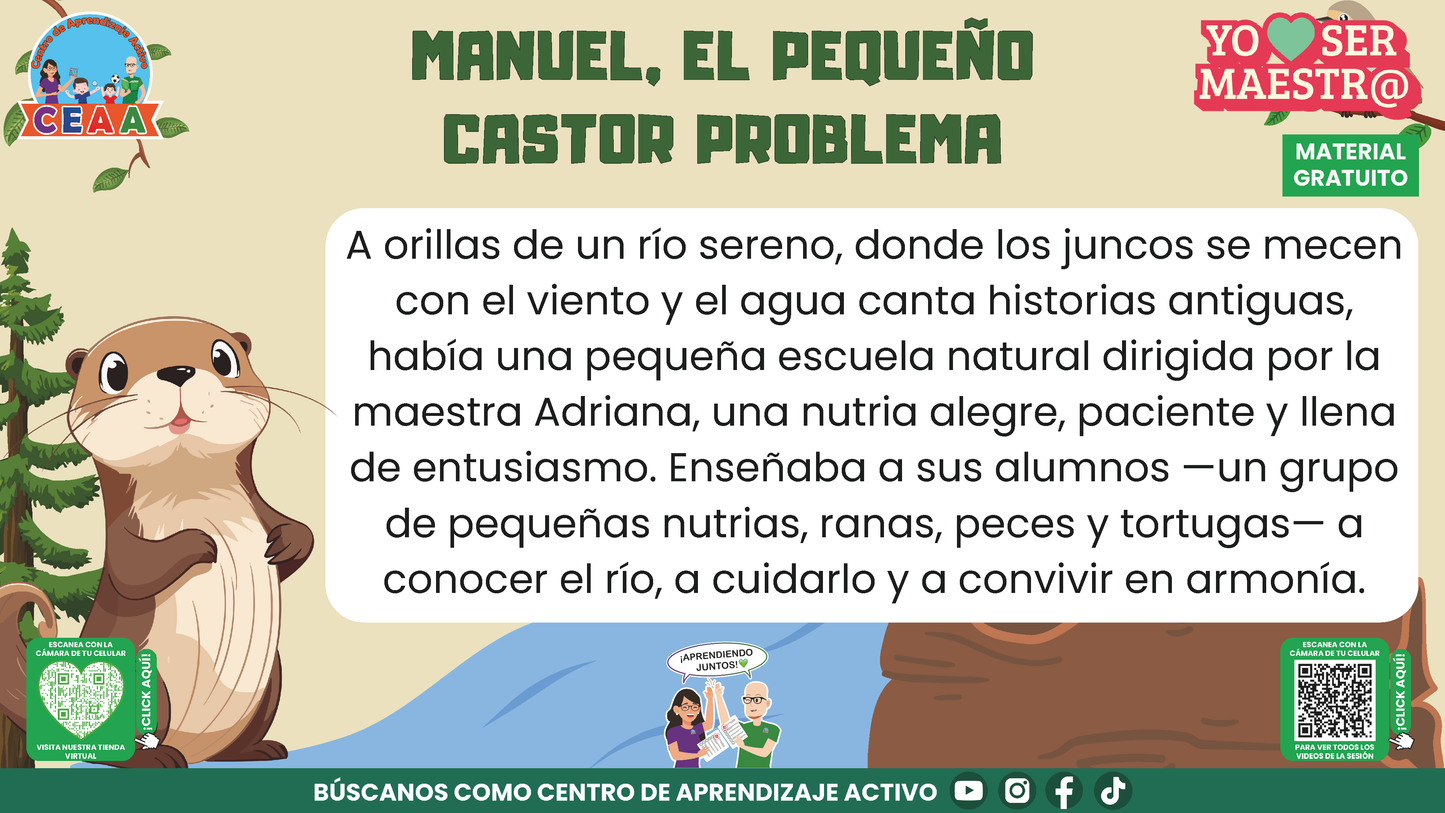 Historias para Maestros - MANUEL, EL PEQUEÑO CASTOR PROBLEMA en PDF