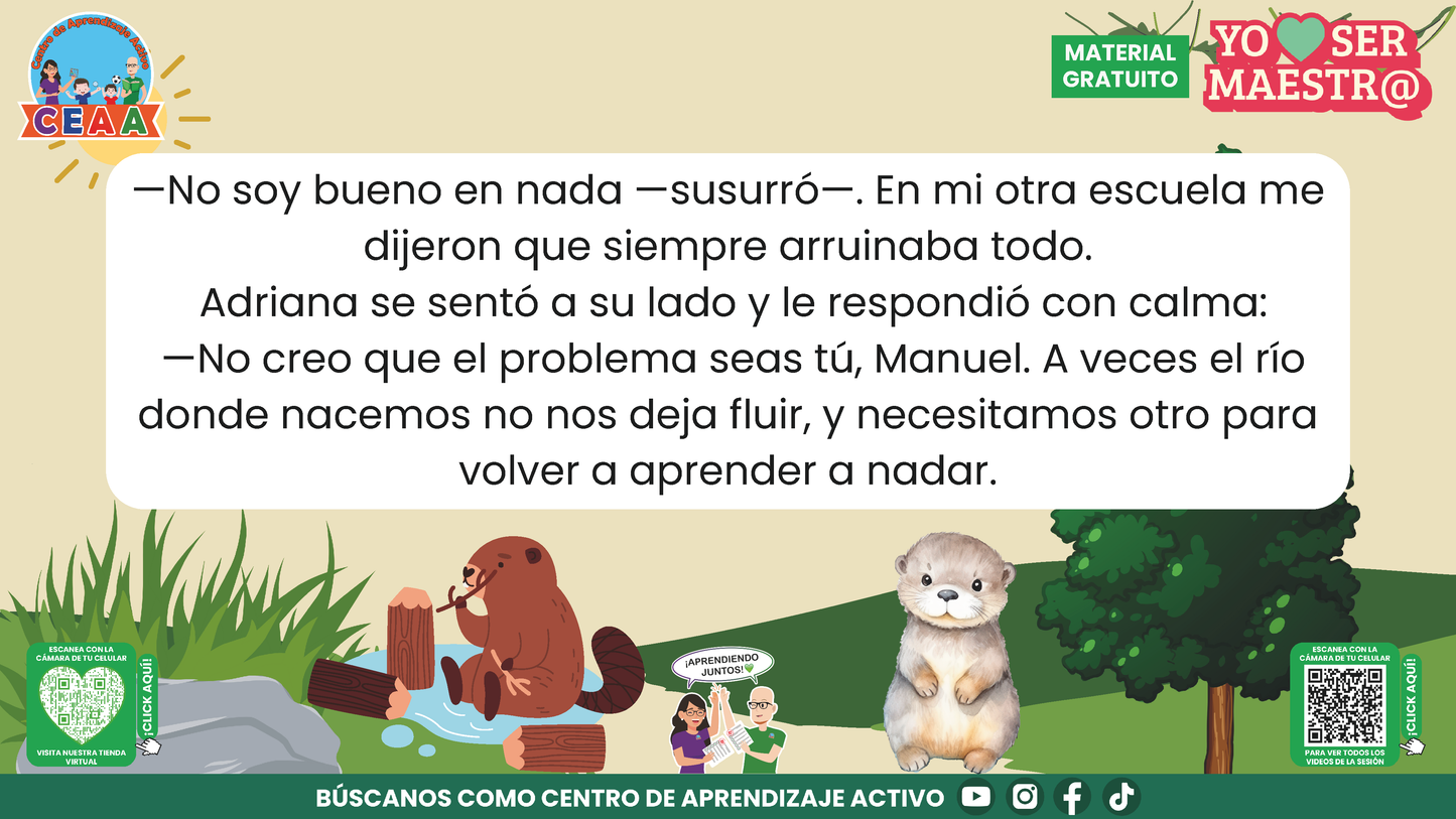 Historias para Maestros - MANUEL, EL PEQUEÑO CASTOR PROBLEMA en PDF