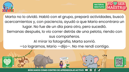 Historias para Maestros - MARTA, LA ELEFANTA MAESTRA Y SU ÁLBUM DEL ÚLTIMO DÍA en PDF