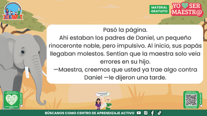 Historias para Maestros - MARTA, LA ELEFANTA MAESTRA Y SU ÁLBUM DEL ÚLTIMO DÍA en PDF