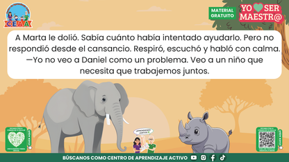 Historias para Maestros - MARTA, LA ELEFANTA MAESTRA Y SU ÁLBUM DEL ÚLTIMO DÍA en PDF