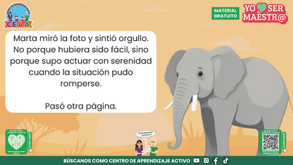 Historias para Maestros - MARTA, LA ELEFANTA MAESTRA Y SU ÁLBUM DEL ÚLTIMO DÍA en PDF