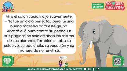 Historias para Maestros - MARTA, LA ELEFANTA MAESTRA Y SU ÁLBUM DEL ÚLTIMO DÍA en PDF