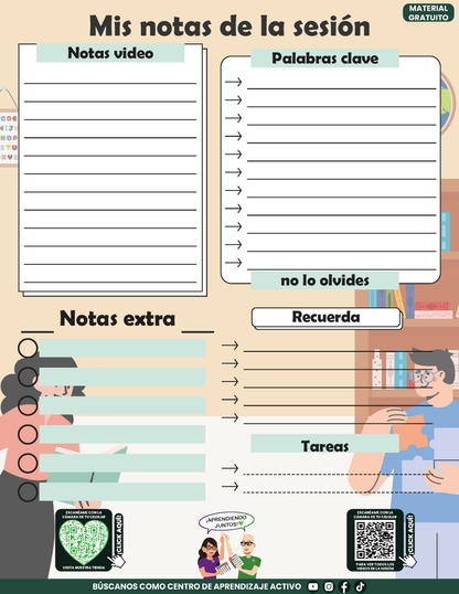 Cuadernillo Mis Apuntes de la Sesión CTE Fase Intensiva Sesión 1 en PDF