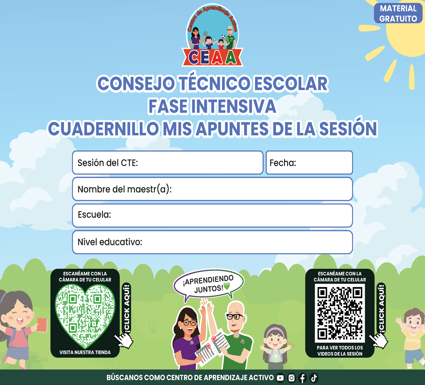 Cuadernillo Mis Apuntes de la Sesión CTE Fase Intensiva Sesión 2 en PDF