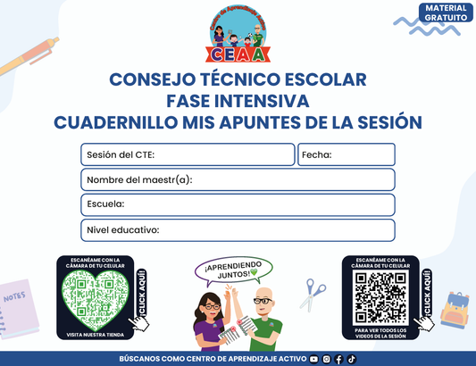 Cuadernillo Mis Apuntes de la Sesión CTE Fase Intensiva Sesión 3 en PDF