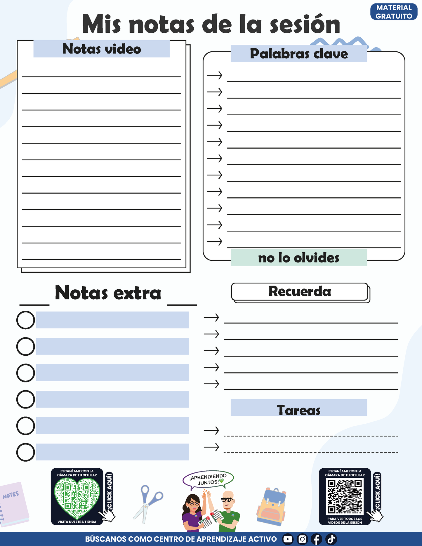 Cuadernillo Mis Apuntes de la Sesión CTE Fase Intensiva Sesión 3 en PDF