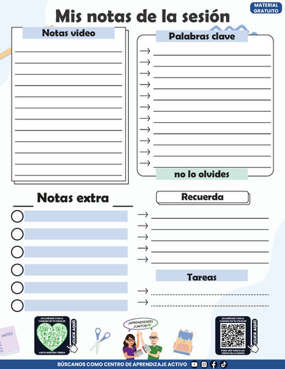 Cuadernillo Mis Apuntes de la Sesión CTE Fase Intensiva Sesión 3 en PDF
