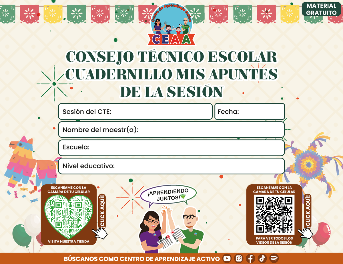 Cuadernillo Mis Apuntes De la Sesión CTE en PDF