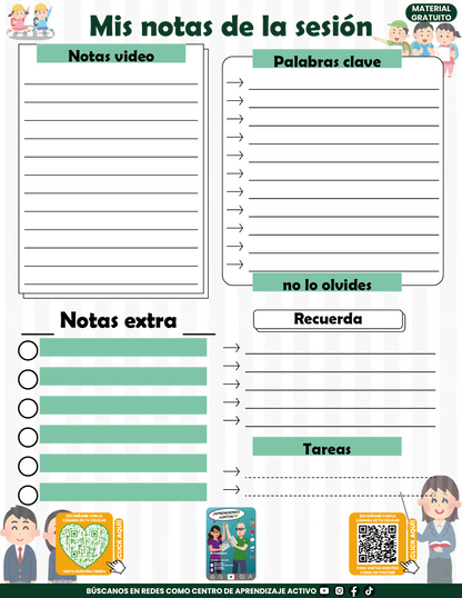 Cuadernillo Mis Apuntes de la Sesión CTE Fase Intensiva Sesión 2