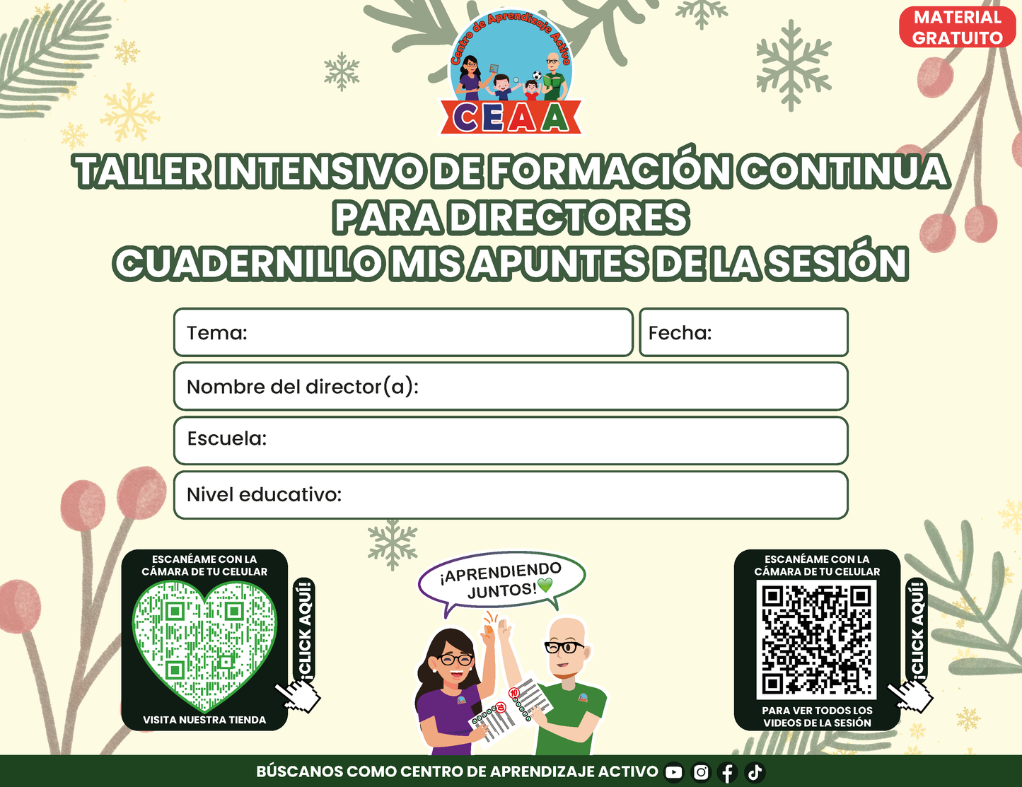 Cuadernillo Mis Apuntes Taller Intensivo Directores Enero en PDF