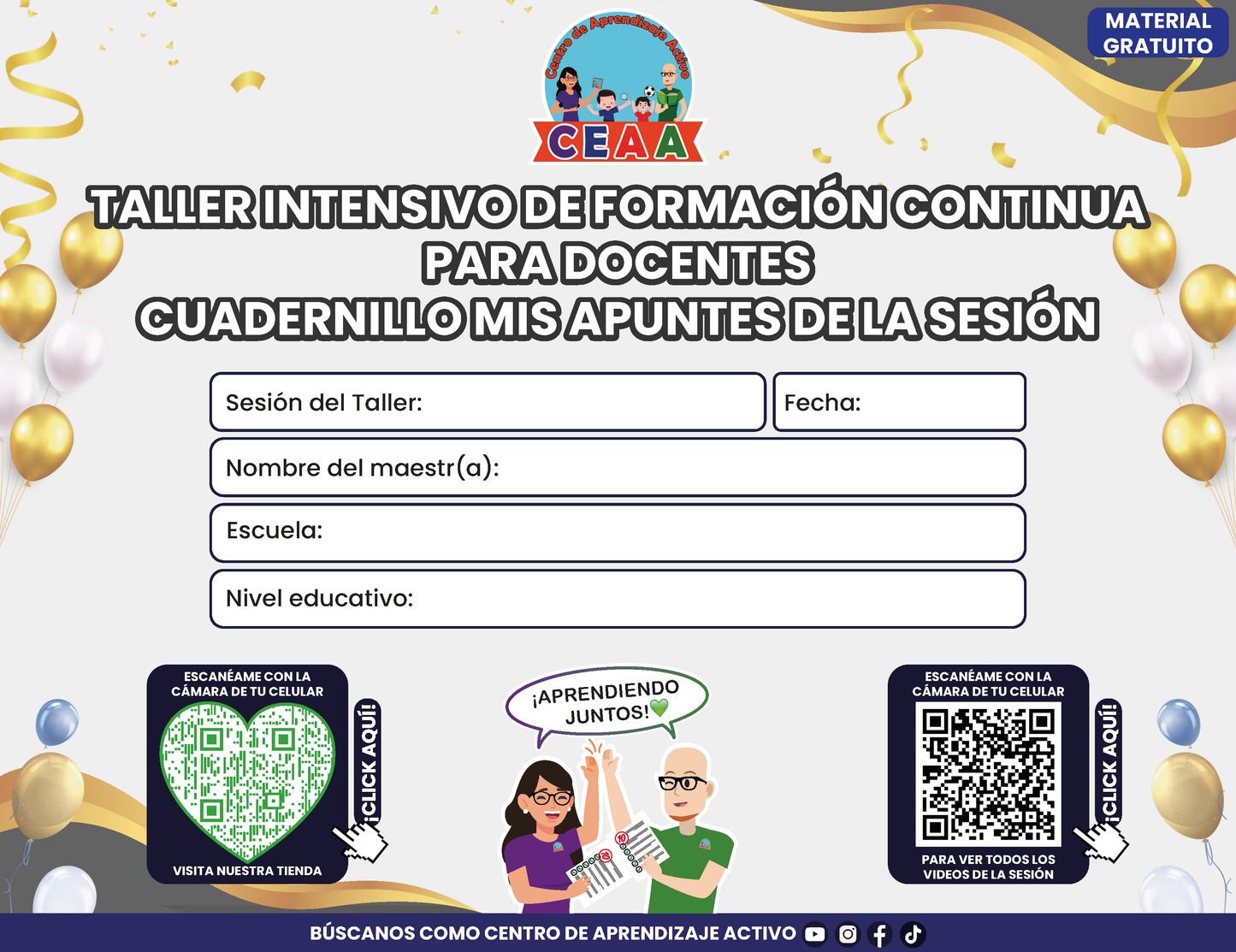 Cuadernillo Mis Apuntes Taller Intensivo Sesión 1 Julio 2026