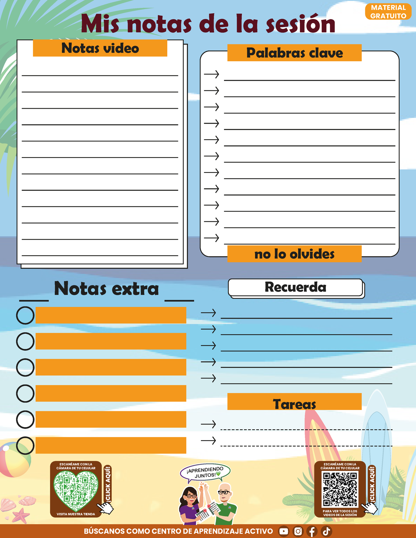 Cuadernillo Mis Apuntes Taller Intensivo Sesión 2 Julio 2026