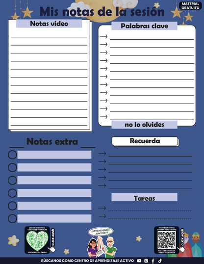 Cuadernillo Mis Apuntes de la Sesión Taller Docentes Sesión 1 Enero 2026 en PDF