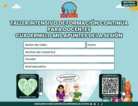 Cuadernillo Mis Apuntes de la Sesión Taller Docentes Sesión 2 Enero 2026 en PDF