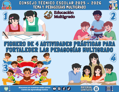 Fichero 4 Actividades Prácticas Multigrado TEMA 1: PEDAGOGÍAS MULTIGRADO en PDF