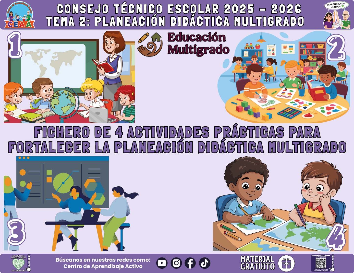 Fichero 4 Actividades Prácticas Multigrado TEMA 2: PLANEACIÓN DIDÁCTICA MULTIGRADO en PDF