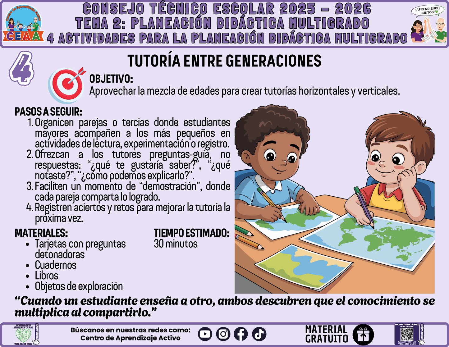 Fichero 4 Actividades Prácticas Multigrado TEMA 2: PLANEACIÓN DIDÁCTICA MULTIGRADO en PDF