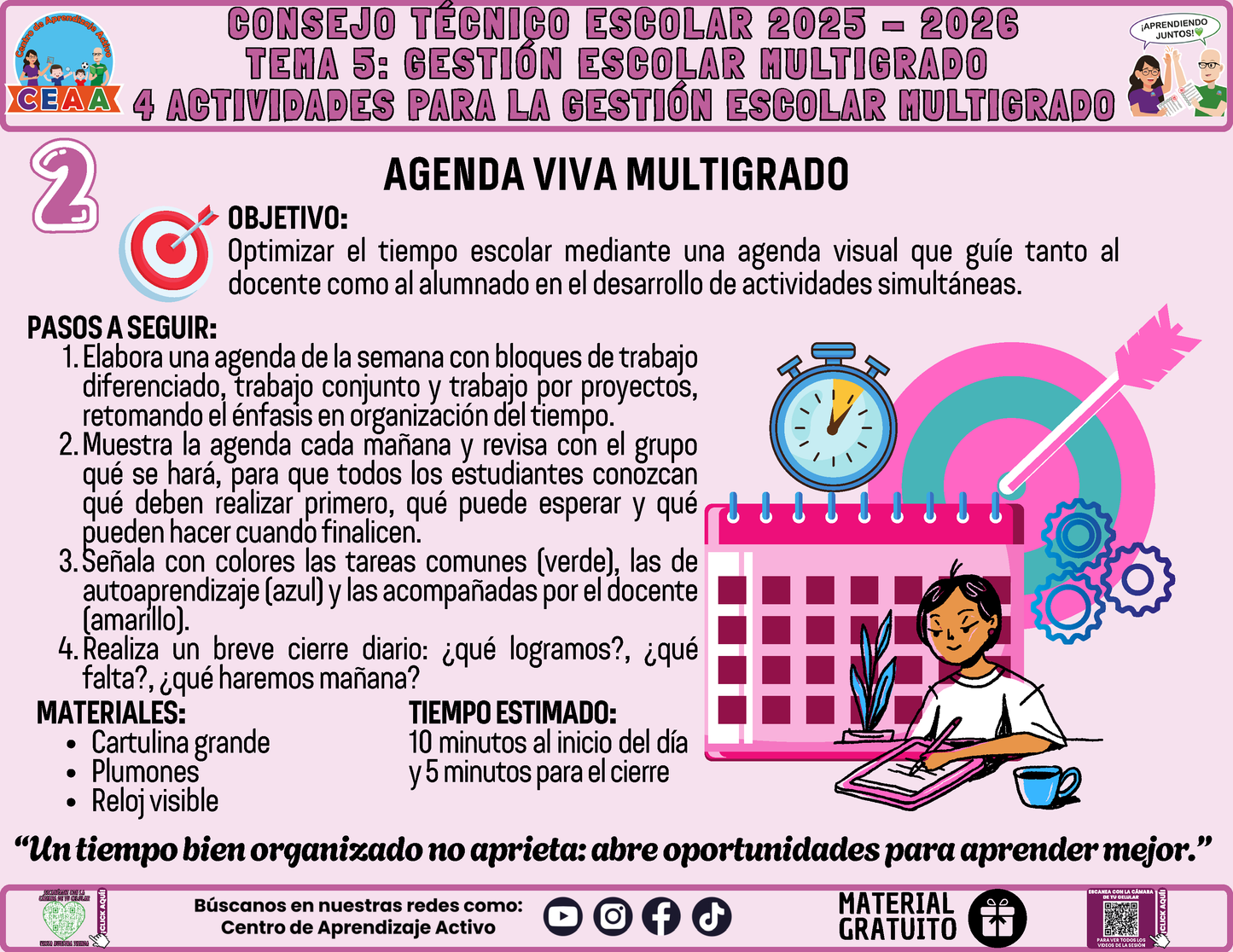 Fichero 4 Actividades Prácticas Multigrado TEMA 5: GESTIÓN ESCOLAR MULTIGRADO en PDF