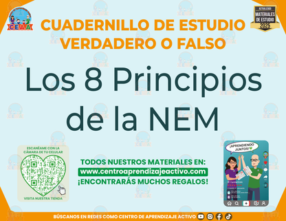 Cuadernillo de Estudio - Los 8 Principios de la NEM - Verdadero o Falso