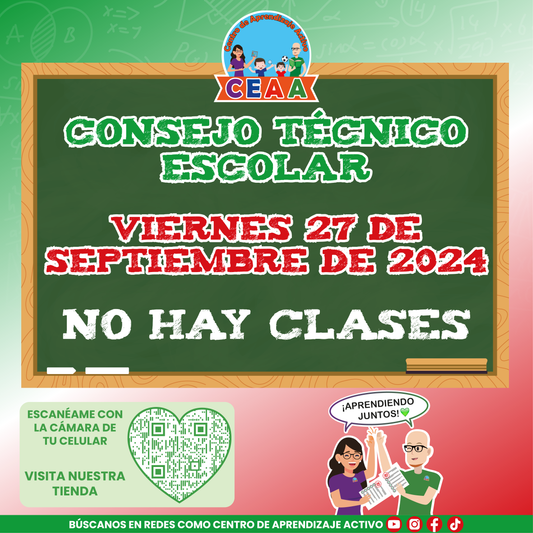 Aviso No Hay Clases Primera Sesión CTE Septiembre 2024