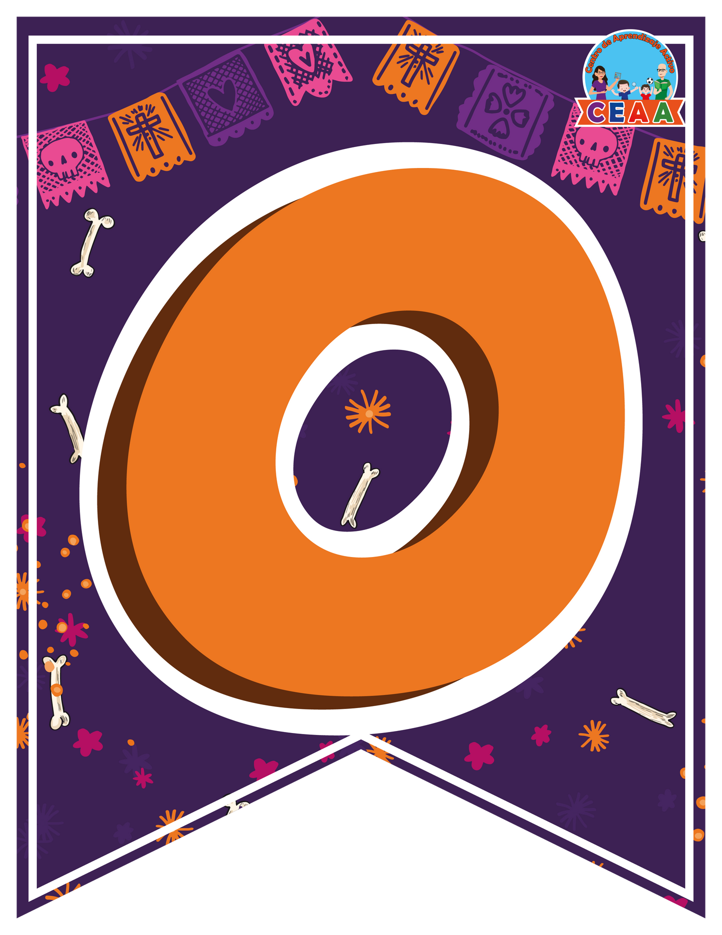 Banderín Mes de Octubre V2 en PDF