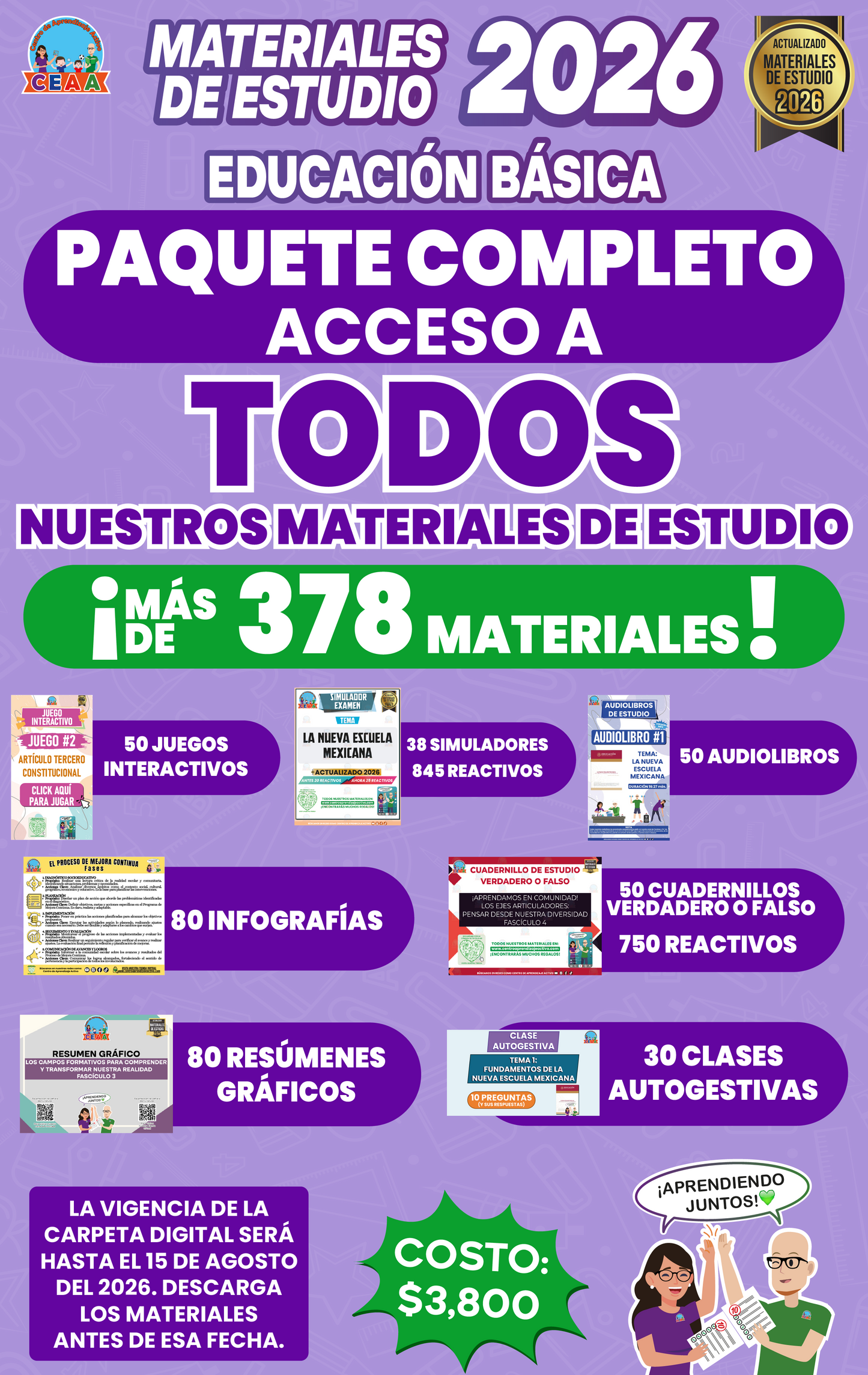 Paquete Completo Materiales de Estudio 2026