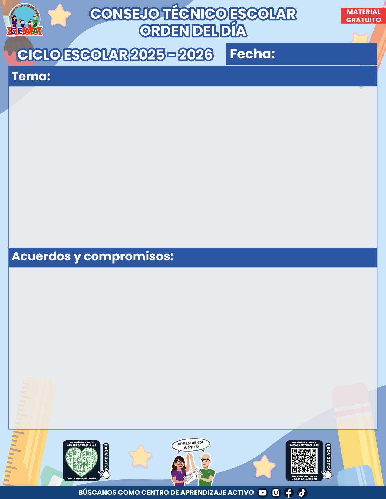 Organización CTE 12 Temas en PDF