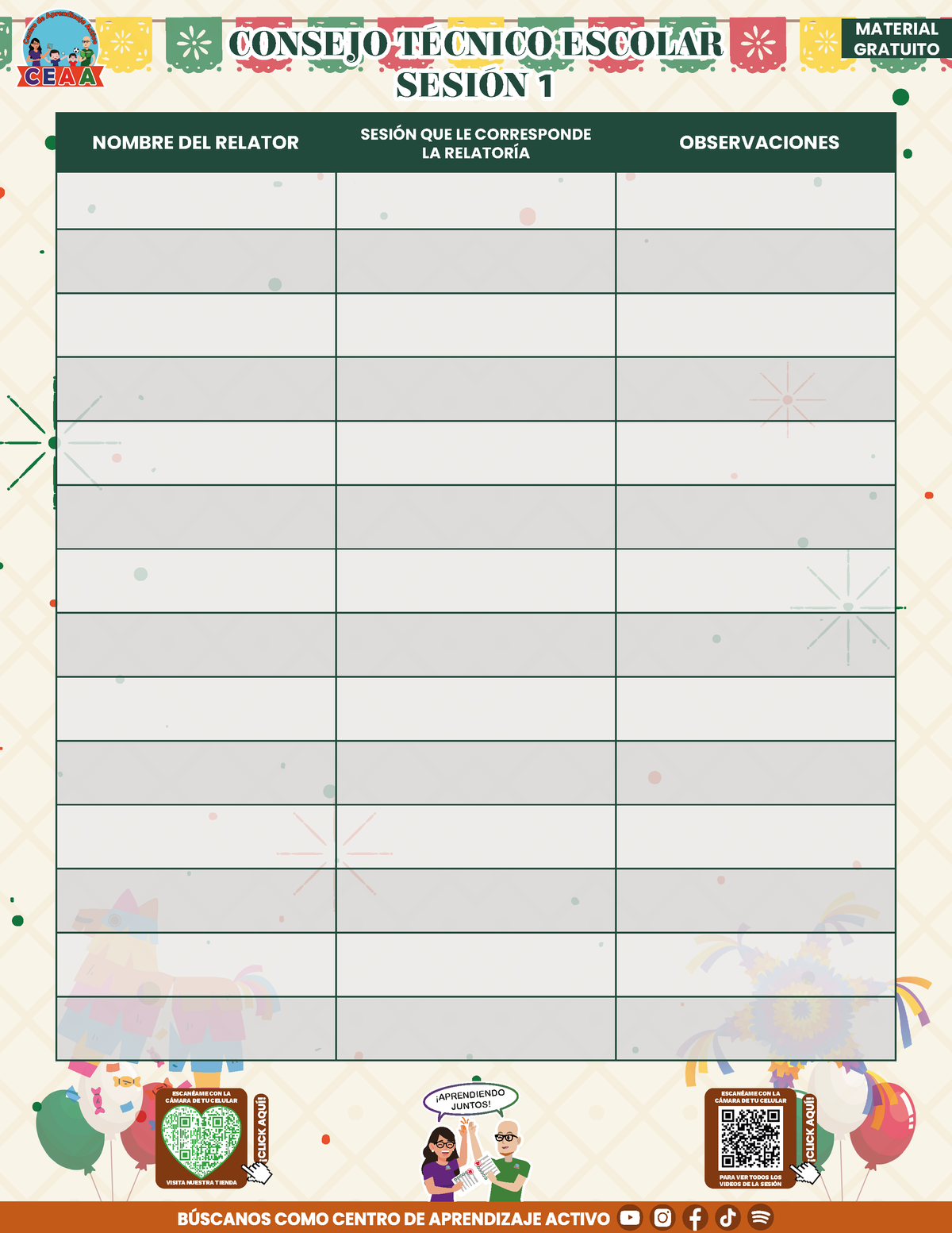 Paquete Organización CTE Sesión 1 en PDF