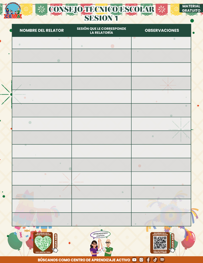 Paquete Organización CTE Sesión 1 en PDF