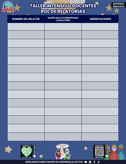 Paquete de Organización Taller Intensivo Docentes Sesión 1 Enero 2026 en PDF
