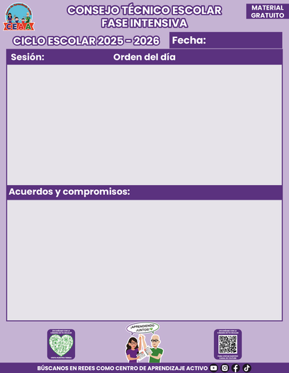 Organización CTE Fase Intensiva 2025 - 2026 Versión 2