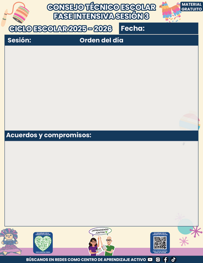 Organización CTE Fase Intensiva Sesión 3