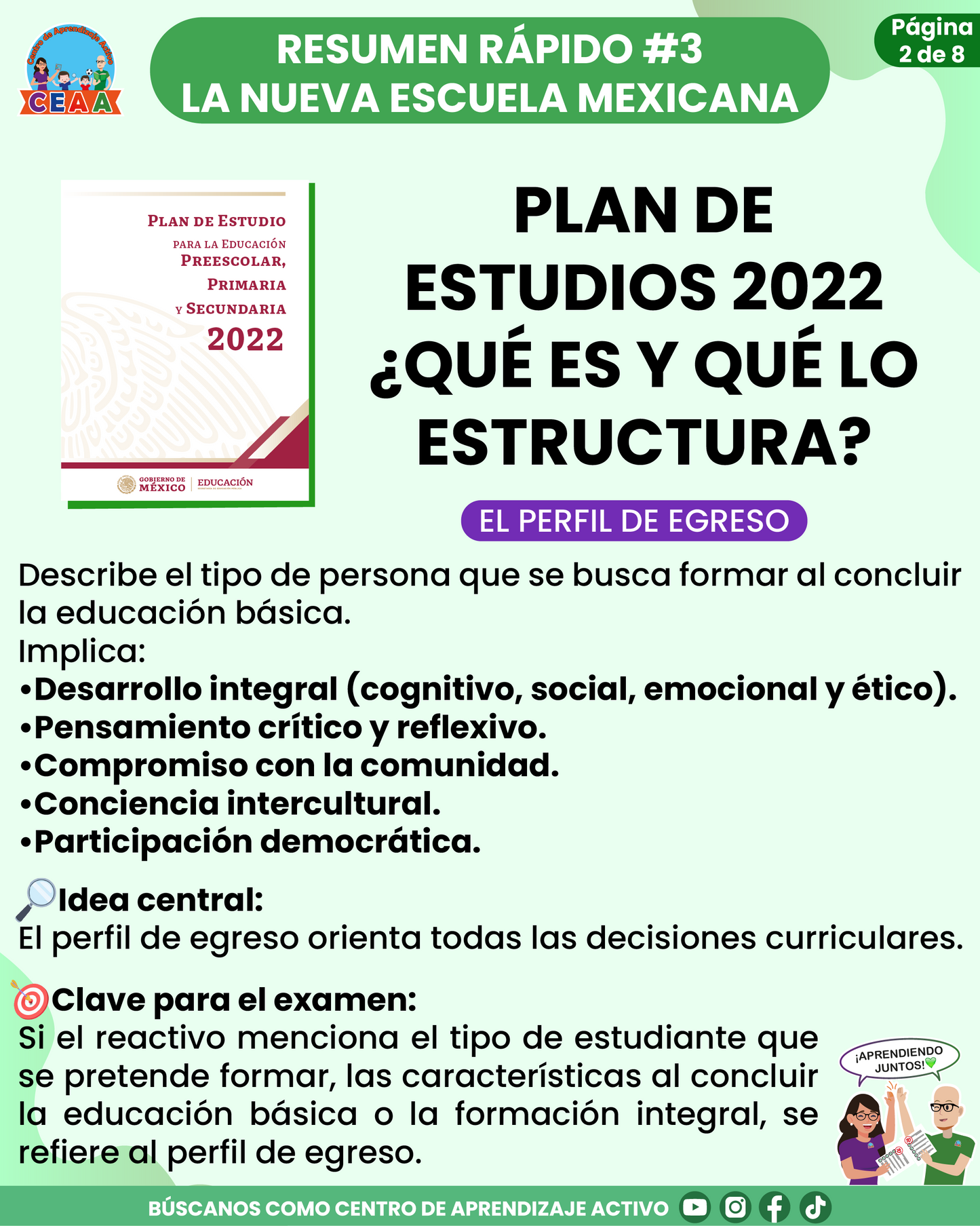 Resumen Rápido #3: PLAN DE ESTUDIOS 2022 ¿QUÉ ES Y QUÉ LO ESTRUCTURA?