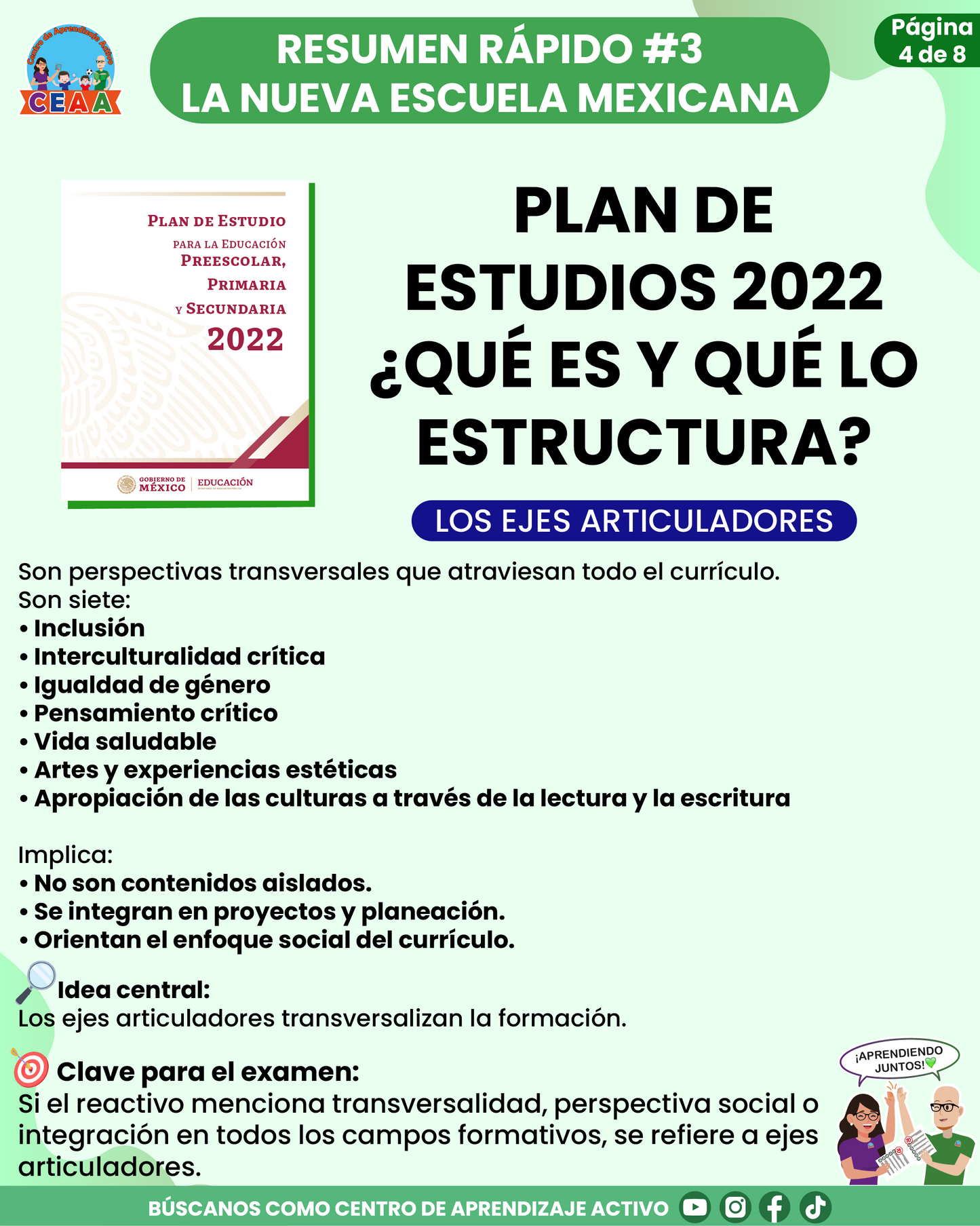 Resumen Rápido #3: PLAN DE ESTUDIOS 2022 ¿QUÉ ES Y QUÉ LO ESTRUCTURA?