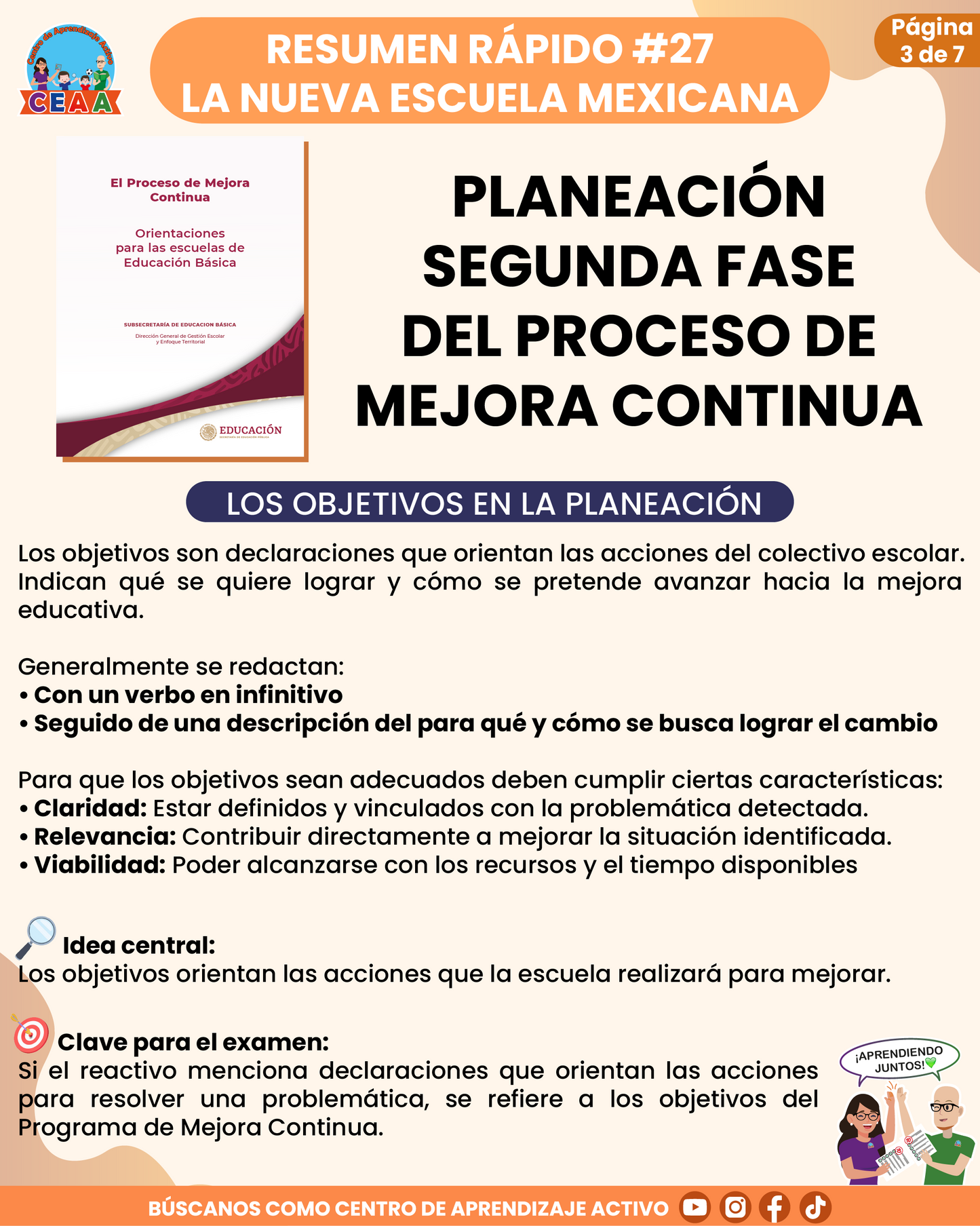Resumen Rápido #27: PLANEACIÓN SEGUNDA FASE DEL PROCESO DE MEJORA CONTINUA