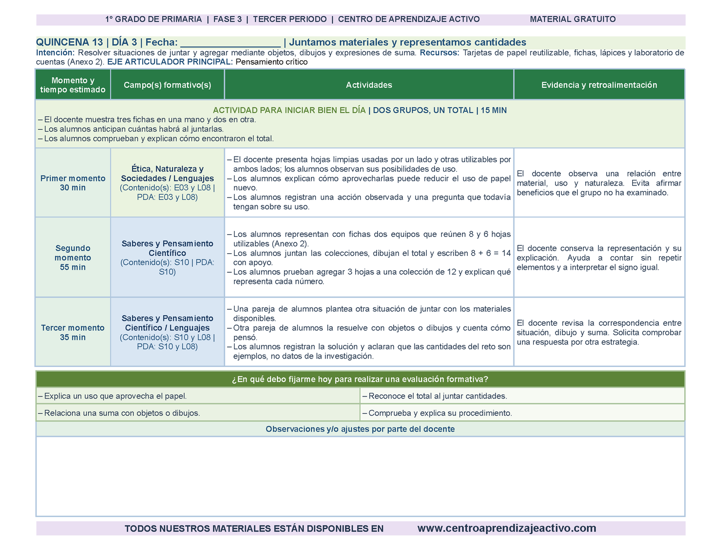 PLANEACIÓN 1° Primaria Tercer Periodo (Abr, May, Jun, Jul) en 🎁PDF