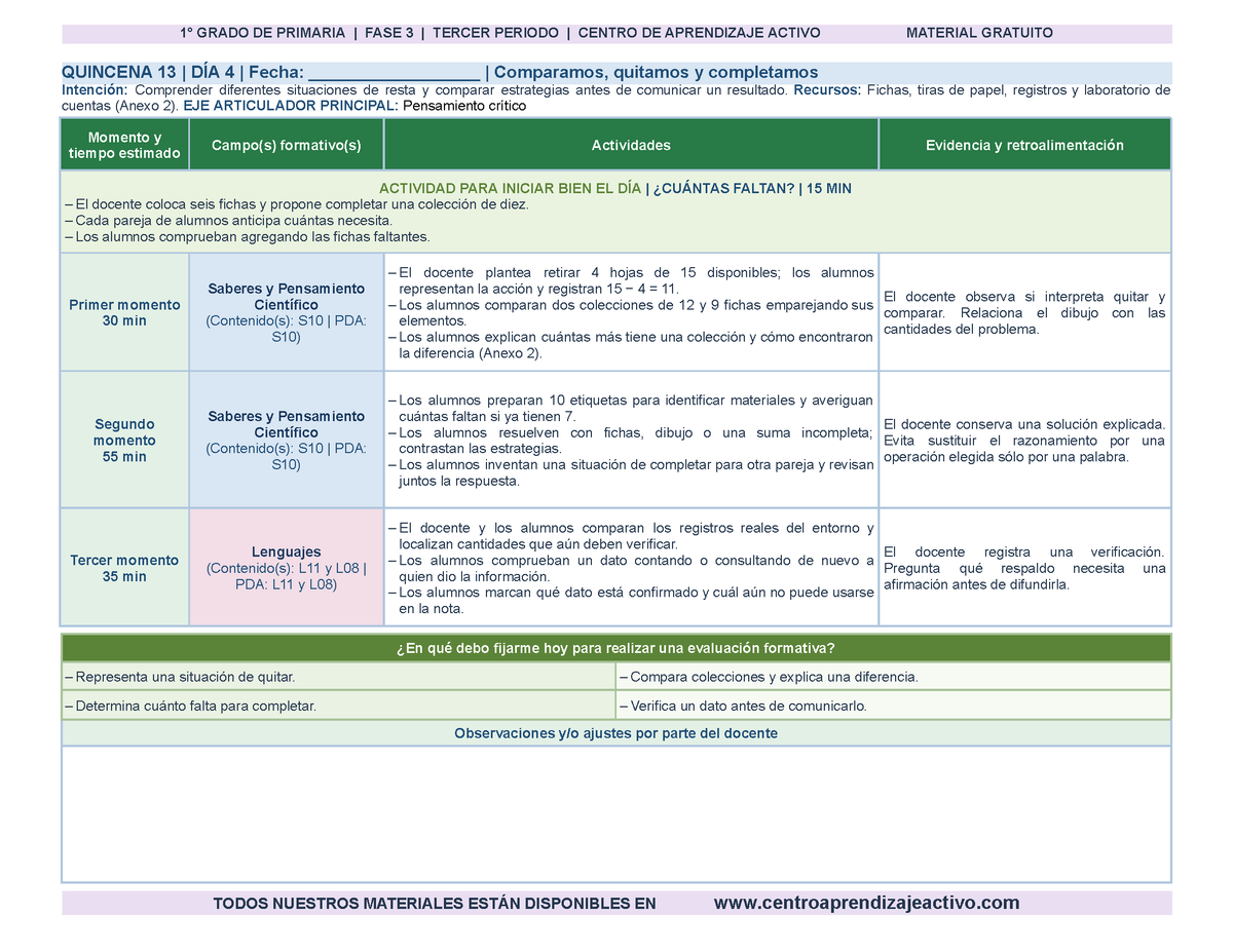 PLANEACIÓN 1° Primaria Tercer Periodo (Abr, May, Jun, Jul) en 🎁PDF