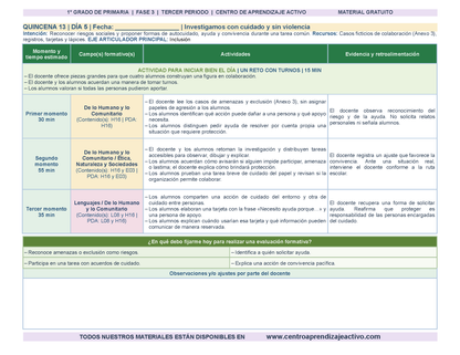 PLANEACIÓN 1° Primaria Tercer Periodo (Abr, May, Jun, Jul) en 🎁PDF