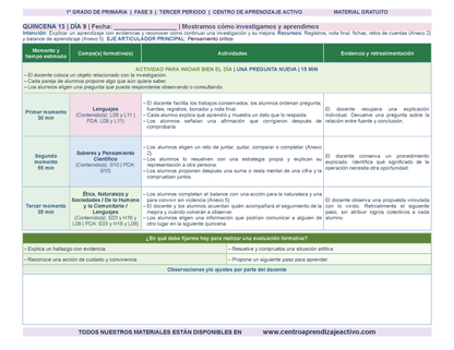 PLANEACIÓN 1° Primaria Tercer Periodo (Abr, May, Jun, Jul) en 🎁PDF